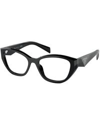 Prada - Pr 21Zv 16K1O1 Optical Frames Acetate Transparent Geometric Normal - Lyst