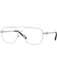 Versace - Ve1307 1000 Optical Frames Metal Pilot Normal - Lyst
