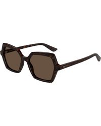 McQueen - Am0537S 002 Sunglasses Acetate Geometric - Lyst