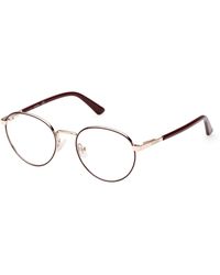Guess - Gu8274 032 Optical Frames Aluminum Round Normal - Lyst