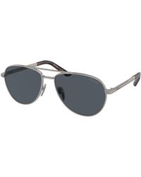 Prada - Pr A54S 7Cq09T Sunglasses Metal Pilot Normal - Lyst