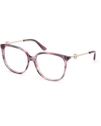 Guess - Gu50350 074 Optical Frames Acetate Squared Normal - Lyst