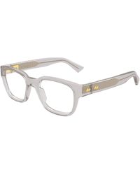 Bottega Veneta - Bv1403O 004 Optical Frames Acetate Transparent Squared - Lyst