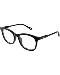 Chloé - Ch0314Oa 001 Optical Frames Acetate Transparent Squared - Lyst