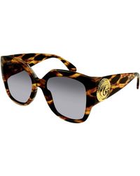 Gucci - Gg1407S 002 Sunglasses Acetate Squared Normal Shaded - Lyst