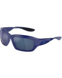 Dolce & Gabbana - Dg6191 309455 Sunglasses Injected Squared Mirrored Mirror - Lyst