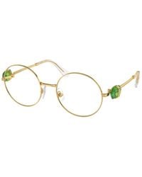 Swarovski - Sk1001 4004 Optical Frames Metal Transparent Round Normal - Lyst