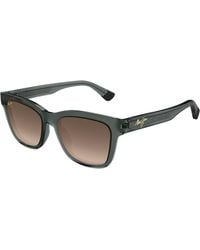 Maui Jim - Mj0644S 004 Occhiali Da Sole Bio-Iniettato Bronzo Rotonda - Lyst