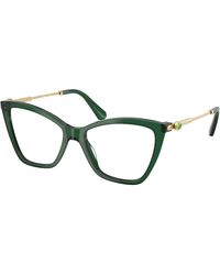 Swarovski - Sk2051 1001 Optical Frames Acetate Cat Eye Normal - Lyst