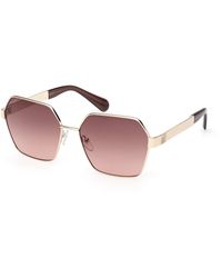 MAX&Co. - Mo0141 32F Sunglasses Metal Geometric Normal - Lyst