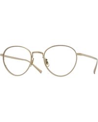 Oliver Peoples - Ov1350T Kesner 5036 Optical Frames Titanium Transparent Pantos Normal - Lyst