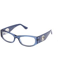 Guess - Gu50352 090 Optical Frames Acetate Round Normal - Lyst