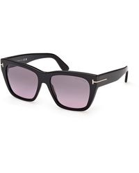 Tom Ford - Ft1343 Flynn-02 01B Sunglasses Acetate Smoke Butterfly Normal - Lyst
