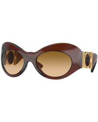 Versace - Ve4462 54462L Sunglasses Injected Geometric Normal Shaded - Lyst