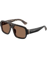 Dolce & Gabbana - Dg4516 341773 Sunglasses Acetate Squared Normal - Lyst