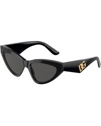 Dolce & Gabbana - Dg4439 501/87 Sunglasses Acetate Cat Eye Normal - Lyst