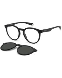 Polaroid - Pld 2132/Cs 003/M9 Sunglasses Plastic Round Polarized Clip-On - Lyst