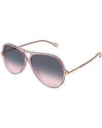 Chloé - Ch0395S 005 Sunglasses Acetate Round Nuanced - Lyst
