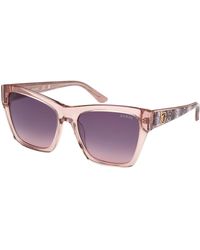 Guess - Gu00113 57Z Sunglasses Acetate Squared Normal Shaded - Lyst