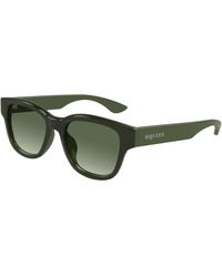 McQueen - Am0528Sa 004 Sunglasses Acetate Squared - Lyst