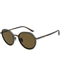 Giorgio Armani - Ar6144 325973 Sunglasses Metal Pantos Normal - Lyst