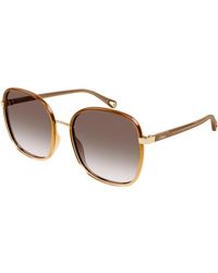 Chloé - Ch0031S 012 Sunglasses Bio-Inject Squared Shaded - Lyst