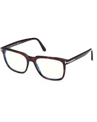 Tom Ford - Ft6080-B 052 Optical Frames Acetate Squared Normal - Lyst
