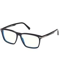 Tom Ford - Ft5959-B 001 Optical Frames Acetate Squared Normal - Lyst