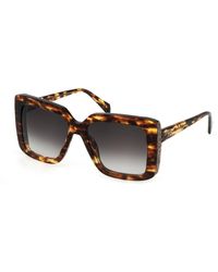 Blumarine - Sbm831V 743 Sunglasses Acetate Squared Normal Shaded - Lyst