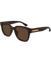 Bottega Veneta - Bv1461Sk 002 Sunglasses Acetate Squared - Lyst