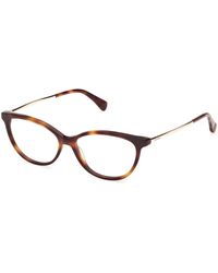 Max Mara - Mm5236 052 Optical Frames Acetate Round Normal - Lyst