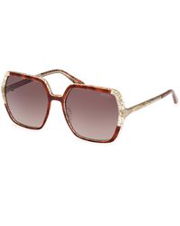 Guess - Gu7883 52F Sunglasses Injected Squared Normal Shaded - Lyst