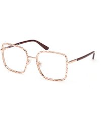 Guess - Gu50364 028 Optical Frames Metal Squared Normal - Lyst