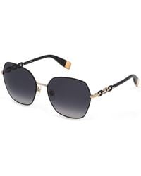 Furla - Sfu531S 0301 Sunglasses Metal Squared Normal Shaded - Lyst