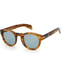 David Beckham - Db 7041/S Ex4/Qt Sunglasses Acetate Round - Lyst