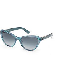 Guess - Gm00034 89W Sunglasses Acetate Cat Eye Normal - Lyst