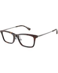 Emporio Armani - Ea3252D 5026 Optical Frames Acetate Squared Normal - Lyst