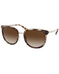 Michael Kors - Mk1099B Adrianna Bright 302813 Sunglasses Metal Round Normal Shaded - Lyst