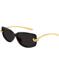 Bottega Veneta - Bv1440Sa 001 Sunglasses Bio-Injected Geometric - Lyst