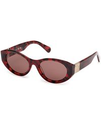 MAX&Co. - Mo0123 54E Sunglasses Acetate Round Normal - Lyst