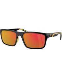 FERRARI SCUDERIA - Fz6003U 501/6Q Sunglasses Injected Squared Normal Mirror - Lyst