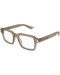 Saint Laurent - Sl 947 Opt 005 Optical Frames Acetate Transparent Squared - Lyst
