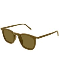 Saint Laurent - Sl 623 007 Sunglasses Acetate Round - Lyst