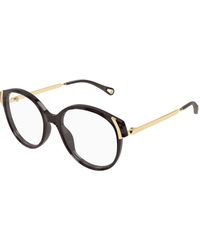 Chloé - Ch0328O 010 Optical Frames Acetate Transparent Round - Lyst