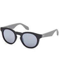 adidas - Or0106 02C Sunglasses Injected Round Normal Mirror - Lyst