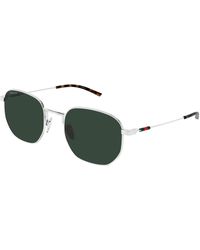 Gucci - Gg2095S 002 Sunglasses Metal Round - Lyst