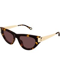 Chloé - Ch0350S 003 Sunglasses Acetate Cat Eye - Lyst
