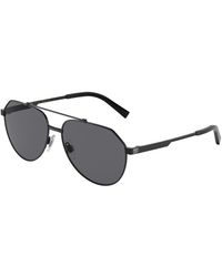 Dolce & Gabbana - Dg2288 110681 Sunglasses Steel Pilot Polarized - Lyst