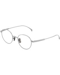 Moncler - Me1013Td 1023 Optical Frames Titanium Transparent Round Normal - Lyst
