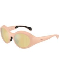 Moncler - Me8005 Futuro 50195A Sunglasses Injected Round Mirror - Lyst